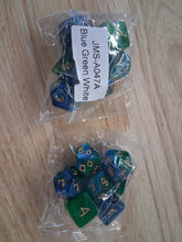 Load image into Gallery viewer, Feywild Mirage 7-Die DND Dice Set