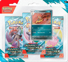 Load image into Gallery viewer, Pokemon Journey Together: 3 Pack Blister
