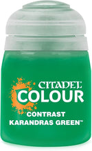 Load image into Gallery viewer, CITADEL PAINT CONTRAST: KARANDRAS GREEN