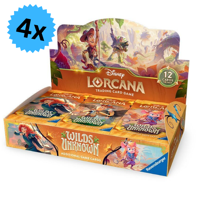 PREORDER* Lorcana: Wilds Unknown Booster Box Case *RELEASES 5/15* Play Hoboken PREORDER* Lorcana: Wilds Unknown Booster Box Case *RELEASES 5/15* Play Hoboken
