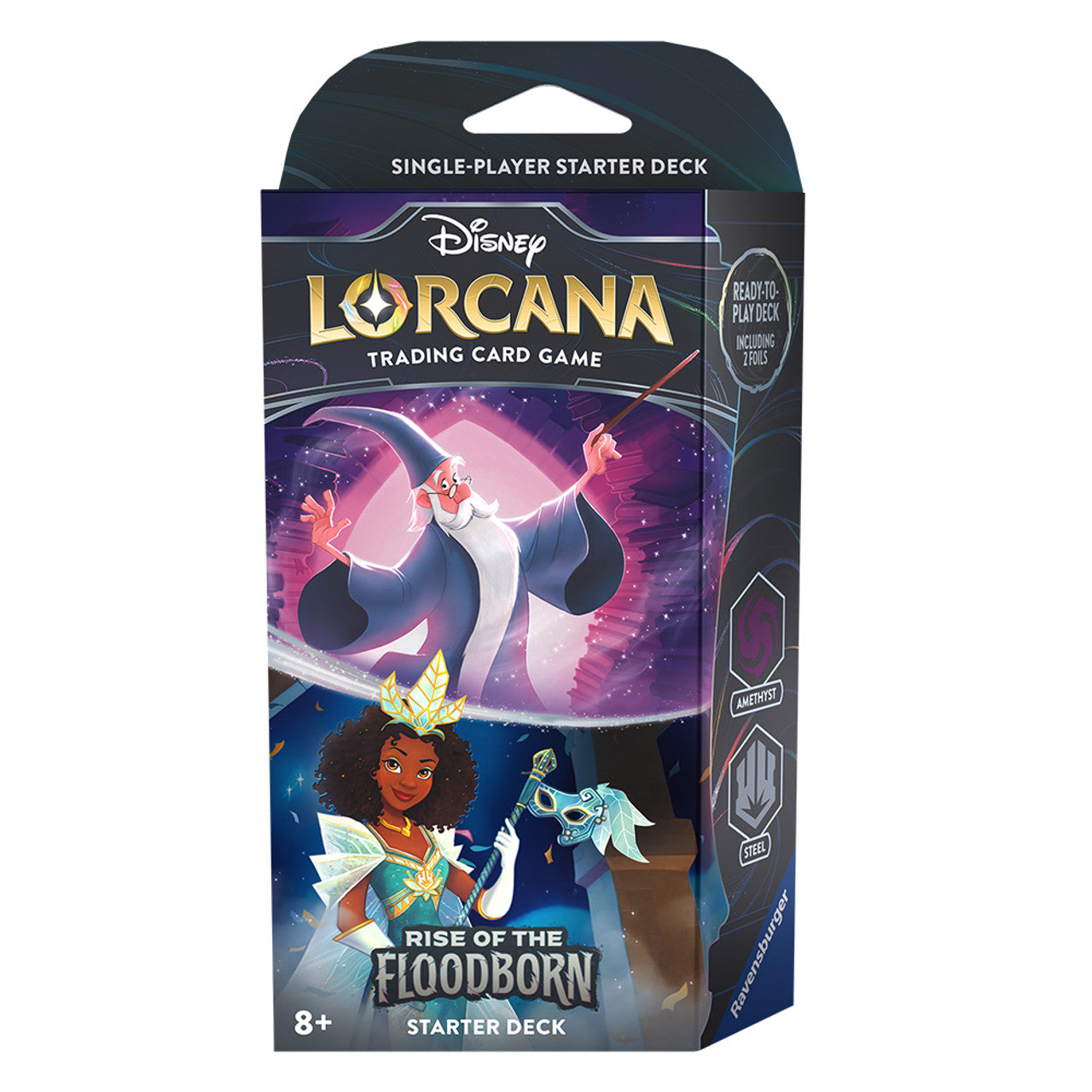 Disney Lorcana: Rise of the Floodborn Starter Deck Amethyst & Steel