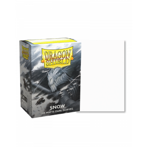 Dragon Shield Sleeves: Standard DUAL- Matte Snow 'Nirin' (100 ct.)