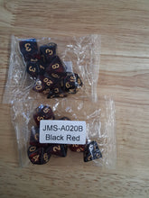 Load image into Gallery viewer, Blood Moon 7-Die DND Dice Set
