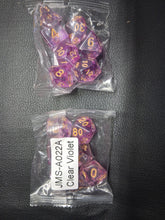 Load image into Gallery viewer, Crystal Cavern 7-Die DND Dice Set
