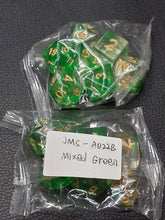 Load image into Gallery viewer, Enchanted Forest 7-Die DND Dice Set
