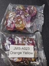 Load image into Gallery viewer, Fiend's Fire 7-Die DND Dice Set
