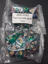 Load image into Gallery viewer, Fiend's Fire 7-Die DND Dice Set
