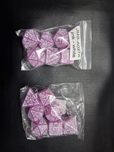 Load image into Gallery viewer, Ivory Enchantment 7-Die DND Dice Set
