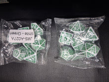 Load image into Gallery viewer, Ivory Enchantment 7-Die DND Dice Set
