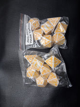 Load image into Gallery viewer, Ivory Enchantment 7-Die DND Dice Set
