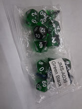 Load image into Gallery viewer, Darksteel Aegis 7-Die DND Dice Set
