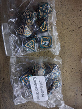 Load image into Gallery viewer, Runic Relics 7-Die DND Dice Set
