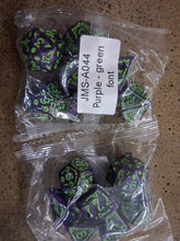 Load image into Gallery viewer, Runic Relics 7-Die DND Dice Set
