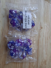 Load image into Gallery viewer, Dragonfire Omens 7-Die DND Dice Set
