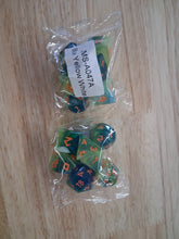 Load image into Gallery viewer, Feywild Mirage 7-Die DND Dice Set
