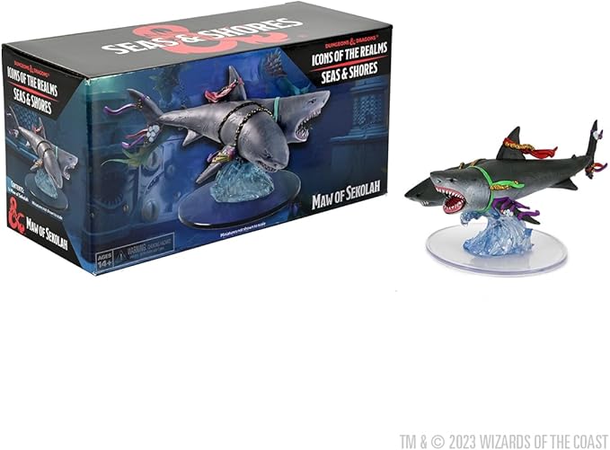 D&D Icons of the Realms: Set 28- Seas & Shores- Maw of Sekolah Boxed Figure