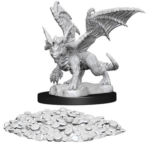 Nolzur's Marvelous Unpainted Miniatures - W10 Blue Dragon Wyrmling