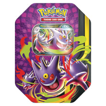 Load image into Gallery viewer, *PREORDER* Pokemon Mega Moonlit Tin [Mega Clefable &amp; Gengar ex]  *RELEASES 6/5*
