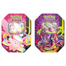 Load image into Gallery viewer, *PREORDER* Pokemon Mega Moonlit Tin [Mega Clefable &amp; Gengar ex]  *RELEASES 6/5*
