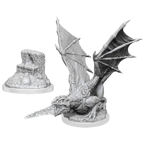 Nolzur's Marvelous Unpainted Miniatures - W19 White Dragon Wyrmling