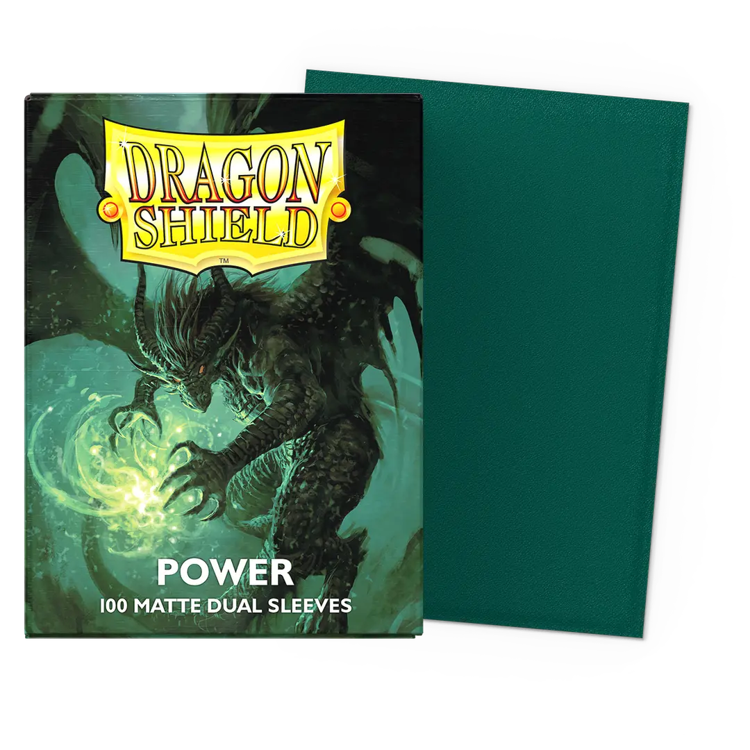 Dragon Shield Sleeves - 100ct Box Dual Matte - Green 