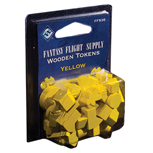 Fantasy Flight Supply: Wood Tokens - Yellow