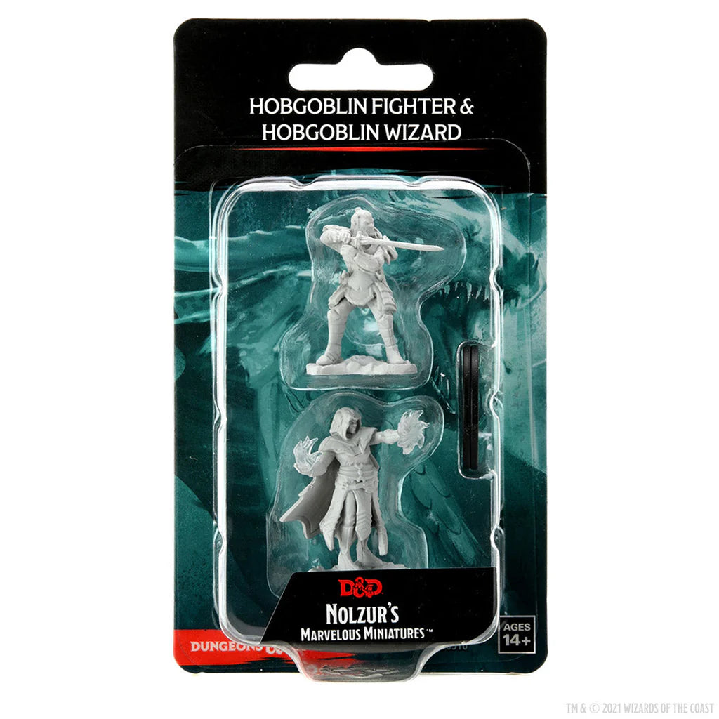 D&D Nolzur's Marvelous Miniatures: Hobgoblin Fighter Male & Hobgoblin Wizard Female