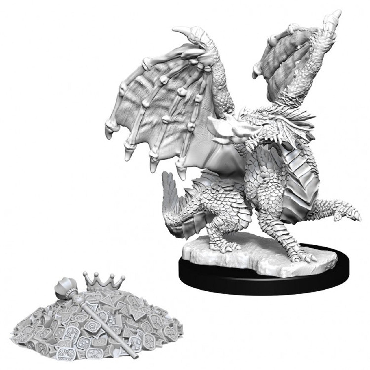 Nolzur's Marvelous Unpainted Miniatures - W10 Red Dragon Wyrmling