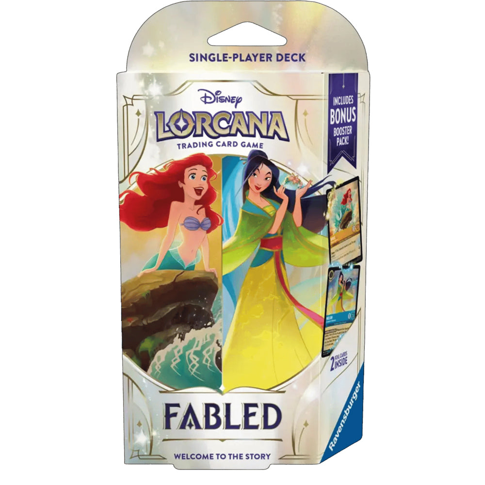 *PREORDER* Lorcana: Fabled Starter Deck - Amber & Sapphire *RELEASES 8/29*