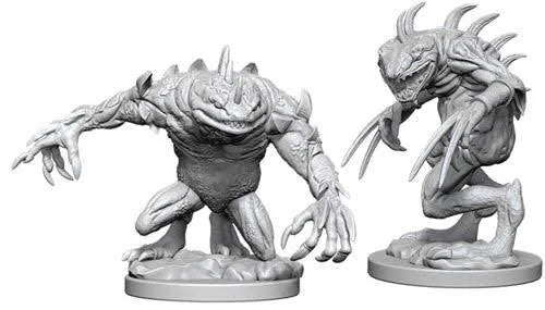 D&D Nolzur’s Marvelous Unpainted Miniatures – Grey Slaad & Death Slaad