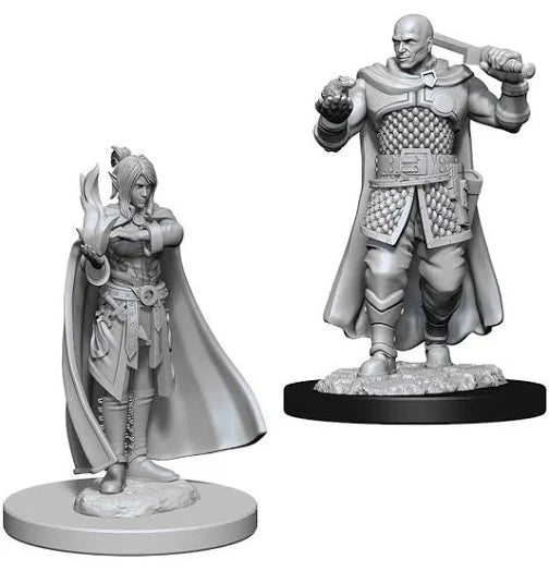 D&D Nolzur’s Marvelous Unpainted Miniatures – Human Ranger & Moon Elf Sorcerer